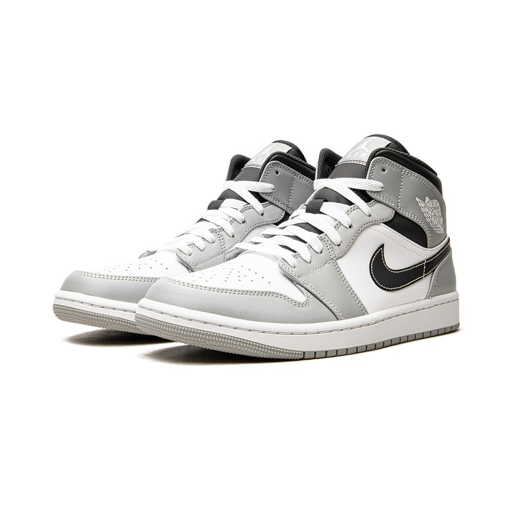 Air Jordan 1 Mid Light Smoke Grey Anthracite photo 2